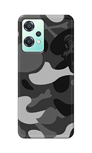 Image of Printed Hard Back Cover Case for OnePlus Nord CE 2 Lite 5G Back Cover (Army Pattern) -702