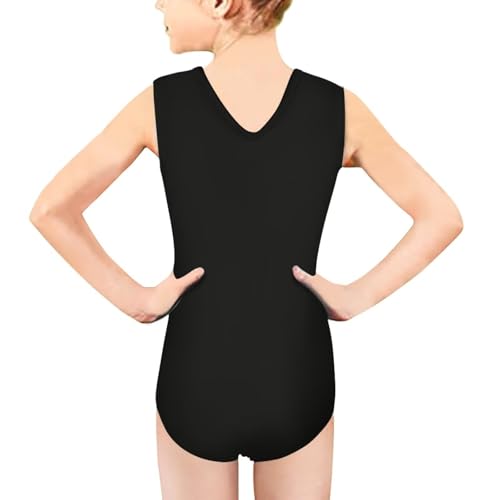 Image of Xpyiqun Swimsuits for Girls 3-14 V Neck Sleeveless Bathing Suit Summer Sport One Piece Swimwear Beach Swimming