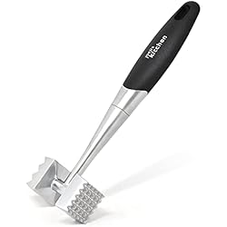 Pesca Al Golpe Con Carnada Joejis Martillo de Carne - Ablandador de Carne - Fuerte y Duradero - Agarre cómodo - Mazo para Carne Doble Cara - Ideal para Bistec, Carne picada, Aves, Pescado e Carnes