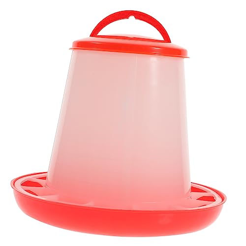 VICASKY Automatic Chicken Feeder Trough Durable Plastic Poultry Food Trough for Chickens Ducks and Easy to Clean Space Saving Design Capacity