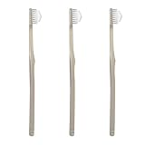 奇跡の歯ブラシ おとな用 やわらかめ マットベージュ 3本セット なぞるだけで汚れがおちる【正規品】【公式】