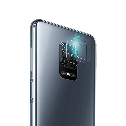 [3 Pack]YUSYAIE Tempered Glass Camera Protector Compatible with Xiaomi Redmi Note 9 Pro/9S Camera Lens Protector with 9H HD Clear Transparent Ultra thin Protective Film