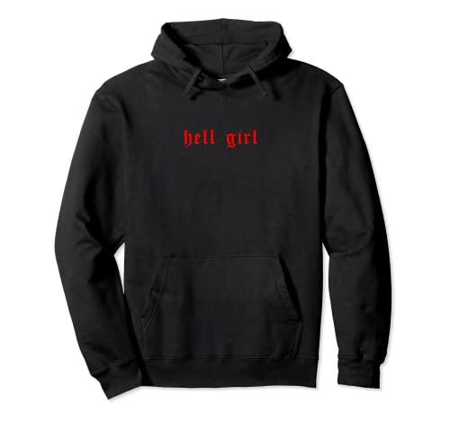 Hell Girl Aesthetic Ropa Gotica Soft Grunge Satan Goth Mujer Sudadera con Capucha