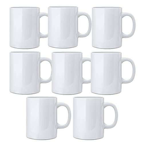 Buy HUMWE Ceramic Glossy Finish Sublimatable Tea Milk8 Coffee Mugs