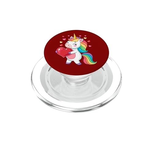 PopGrip MagSafe Licorne Saint-Valentin support téléphone arc-en-ciel