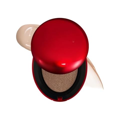 Red Super Fit Cushion Foundation, 72 Hours Lasting Coverage, Matte Finish, SPF40 PA++, Mask Shield, Waterproof & Sweatproof, Enriched Coverage for All Skin Types (24N Latte, Large) Cover