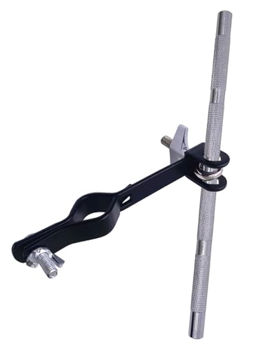 Jiayouy Drum Set Mounting Clamp 3/8 Straight Rods With Cowbell Holder Bracket Percussion Instrument Accessories For Cowbell cover
