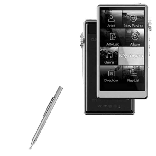 BoxWave Stylus Pen Compatible with iBasso DX159 - FineTouch Capacitive Stylus, Super Precise Stylus Pen - Metallic Silver