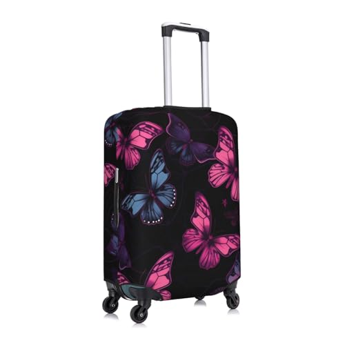 Butterfly Print Luggage Suitcase Covers Elastic Washable Luggage Protector Luggage Covers For Suitcase3