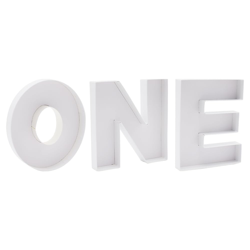 ShengHe 8inch ONE Tray Sweet Food Fillable Cardboard Letters Treat BABY Shower Decorative Box, SH-ONE8