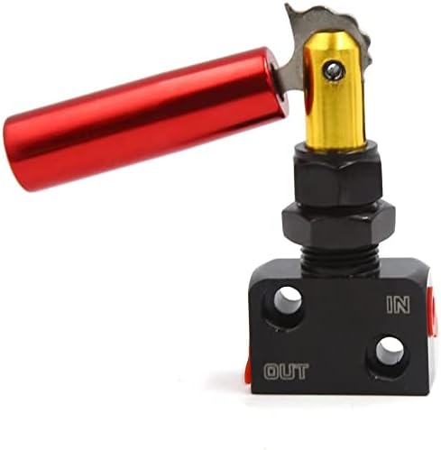 XYWHPGV Black Red Adjustable Lever Type Brake Proportioning Valve for Car Auto(4db86 48394 ce285 4f8ec 59ec7 255ca