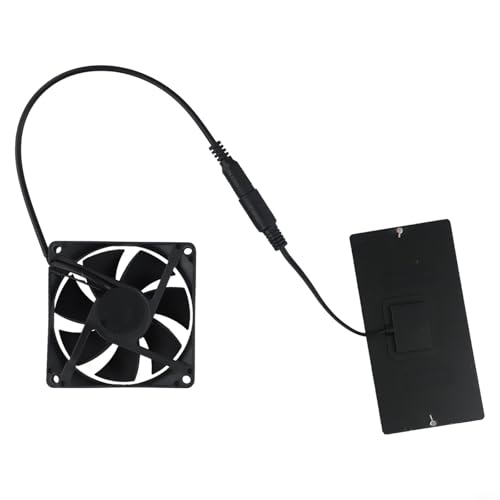 UrbanHui, Kit de ventilador de panel solar, refrigeración eficiente, funcionamiento alimentado por el sol, 3000 RPM, fácil instalación, sin cableado, clasificación IP65, aplicación versátil
