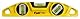Stanley FatMax Torpedo-Wasserwaage (Aluminium, magnetisch, 22 cm Länge, horizontale/vertikale/45°-Libelle) 0-43-603, Gelb