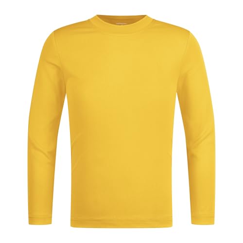 Image of LETAOTAO UPF 50+ Boys Neon Rash Guard Long Sleeve Swim Shirt