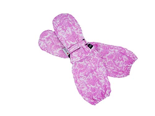 L-Bow Girls Galaxy Pink Long Gauntlet Winter Mitten2