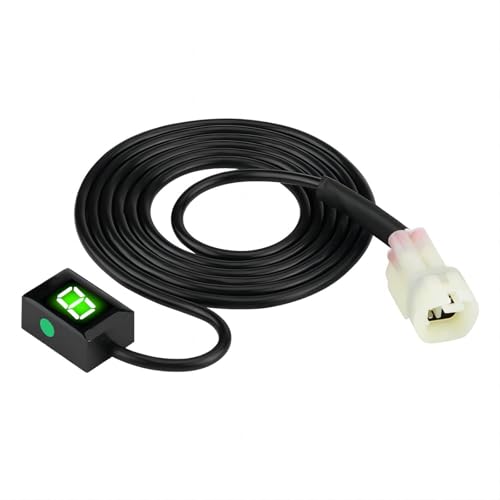 Indicateur de vitesse ECU Plug - Indicateur de vitesse de moto pour jauge de passage numérique à 6 vitesses avec afficheur