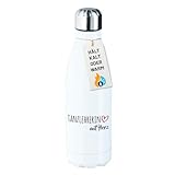 Huuraa Edelstahl-Trinkflasche Tanzlehrerin mit Herz Geschenk 500ml White Wasserflasche Tanzlehrerin Präsent