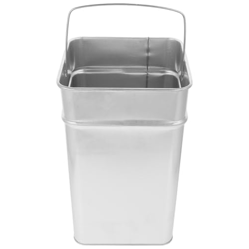 EXAOMBLE �X�e�����X�����O�S�~�� 31x20x20cm ��e�ʃo���� �g�їp�n���h���t�� ���ړI��p�L�b�`�����[�R���e�i