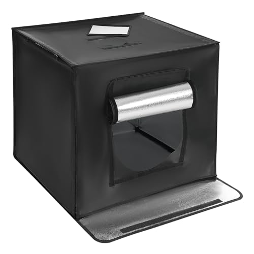 Donened - Fotobox, 60X60X60cm Faltbare Fotostudio, Lichtzelt mit 60...
