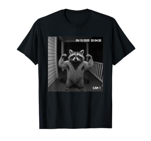 Funny Raccoon Flexing On Security Camera TVc