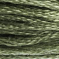 Image of DMC 117-3052 Six Strand Embroidery Cotton Floss, Medium Green Grey, 8.7-Yard