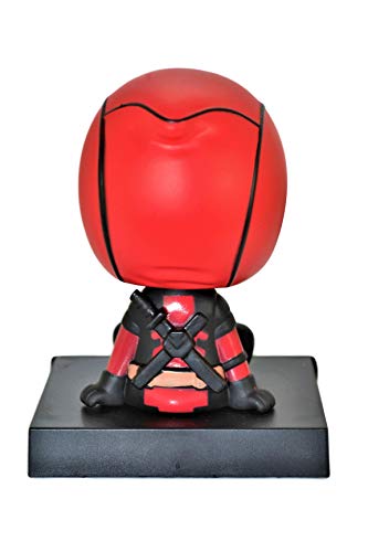 Deadpool Bobble Head Figure Cell Phone Holder Car Dashboard Office Home Accessories Ultra Detail Doll .