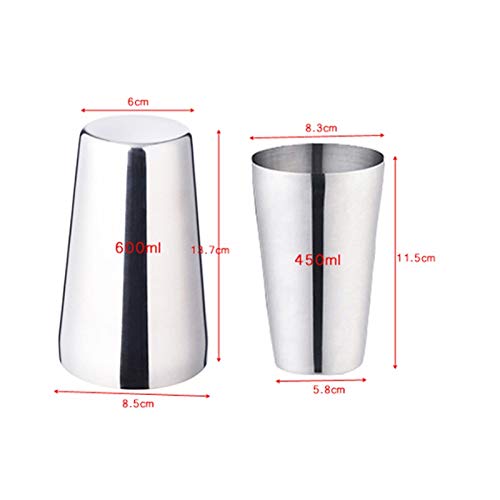 Bartender Professional Set de Coctelera Boston de 4 Piezas miniatura 4