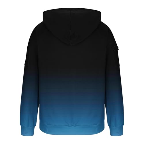 Mens Hoodies Zip Up Casual Long Sleeve Oversized Hoodies Comfy Gradient Print Sweatshirt with Multi Zipper Pockets3