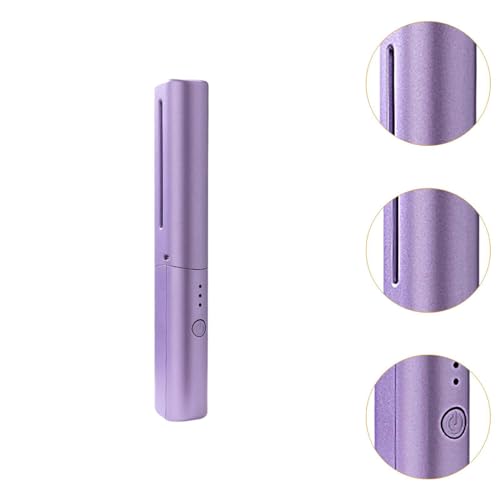 Peine alisador y rizador 2 en 1 harayaa morado miniatura 2