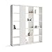 Mobili Fiver, Libreria Rachele, Frassino Bianco, 178 x 36 x 204 cm, Nobilitato, Made in Italy, Disponibile in Vari Colori