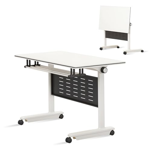 Mesa De Conferencias Plegable Moderna De 2,4 M con Ruedas Silenciosas - Mobiliario para Oficina, Sala De Juntas, Aula y Sala De Reuniones