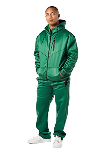 STACY ADAMS MENS FASHION TECH FLEECE JACKET AND PANT