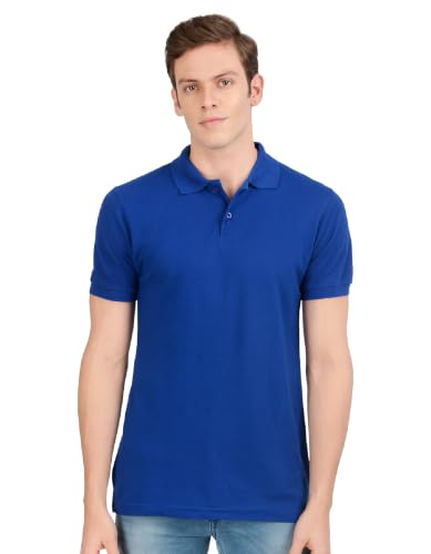 Image of Scott International Men's Cotton Polo T-Shirt | Six Degrees Soft & Breathable Collared T-Shirt | Half Sleeve Regular Fit Casual Wear | Comfortable Everyday Polo T-Shirt for Men