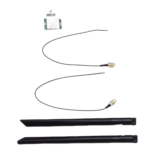 Jelquix Tarjeta Inalámbrica WiFi 6E, NGFF M.2 WiFi 6E NGW 802.11ax 2.4GHz 5GHz Adaptador de Red para Computadora Portátil de Doble Banda, Compatible con Bluetooth 5. 1800Mbps Antena Dual 8DB