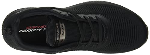 Skechers SKECHERS SQUAD, Sneaker para Hombre, Black Mesh/Trim, 46 EU