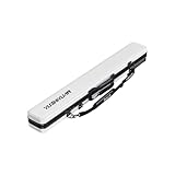 ハードシェル釣り竿ケース 大容量 30 本収納 八層耐圧・撥水・防爆ジッパー 釣り道具収納バッグ (ホワイト)