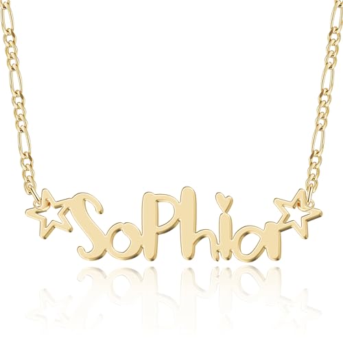 Custom Name Necklace - 925 Sterling Silver & 316 Stainless Steel, 14 Fonts & Multi-Language Options, 4 Colors, 5 Chain Styles, Personalized Gift with Premium Box4