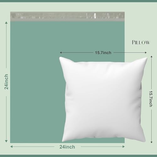 Image of Metronic Large Poly Mailers 24x24 300 PCS, Strong Adhensive Shipping Bags for Clothing, Waterproof Shipping Envelopes for Small Business, Tear-resistant Mailers Poly Bags Bulk in Grayed Jade Green
