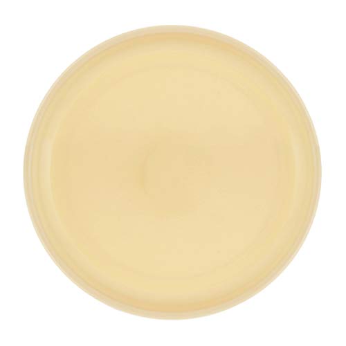 Image of Kuber Industries 12 Pieces Unbreakable Round Plastic Microwave Safe Dinner Plates (Yellow) - CTKTC034618