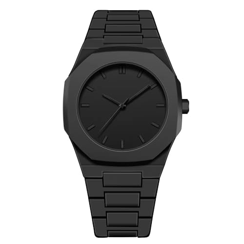 Image of CERO Men's Black Analog Watch | Lightweight Silicone Strap | Arabic Numerals & Minimalist Dial | Casual & Stylish Wrist Watch
