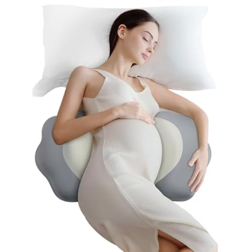 Pregnancy Pillows for Sleeping, Memory Foam Maternity Pillow Support for Back Belly HIPS, Adjustable Travel Wedge Pillow for Pregnant Women, Side Sleeping Pregnant Pillows with Cooling Pillo