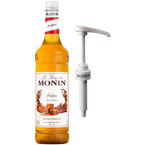 Monin Premium Praline Coffee Syrup with Pump Cover