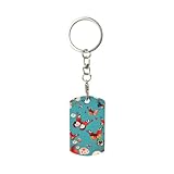 Taille appropriée : le porte-clés par sublimation a un diamètre de 3 cm de largeur, 5 cm de hauteur, ce qui est adapté pour le transport, que ce soit dans votre poche ou votre sac, et ajoute une couleur vive à votre porte-clés simple.