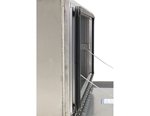 Image of Buyers Products 1706405 Pro Series Underbody Truck Box With 3-Point Compression Latch, Smooth Silver Aluminum, Made in the USA, 18 x 18 x 36 Inches, Truck Tool Box For Storage & Organization