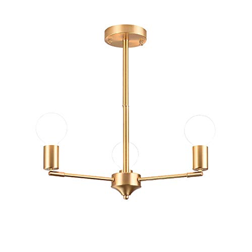 Luz de techo ajustable Sputnik de latón con 8 focos de iluminación 2