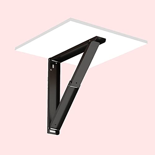 Image of Nutcase Designer Floating Bedside Table for Bedroom Small Wall Mounted Bedside Tables Folding (Set of 2) - White Grey Effect