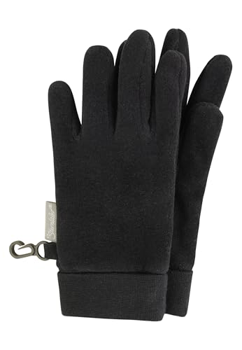 Sterntaler Fingerhandschuh Microfleece mit elastischen Bündchen – Warme Kinder Handschuhe – Unisex Winterhandschuhe für Jungen & Mädchen - Accessoire für kühlere Tage – schwarz, Größe 3