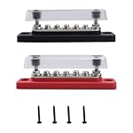 CALANDIS-5-Way-Busbar-Easy-Installation-Sturdy-Multifunction-Power-Distribution-Block-Black-and-red-Semiconductors-Actives-Electronic-Components-Electrical-Test-Equipment