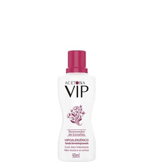 Topform Acetona Vip, Removedor de Esmalte, 90 ml, Cor: Incolor