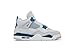 Nike Mens Air Jordan 4 Retro Basketball Shoe, OFF WHITE/MILITARY BLUE-NEUTRAL GREY, 7.5 UK (8.5 US)